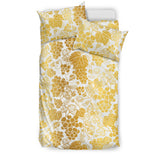 Gold Grape Pattern Bedding Set