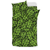 Green Hop Pattern Bedding Set