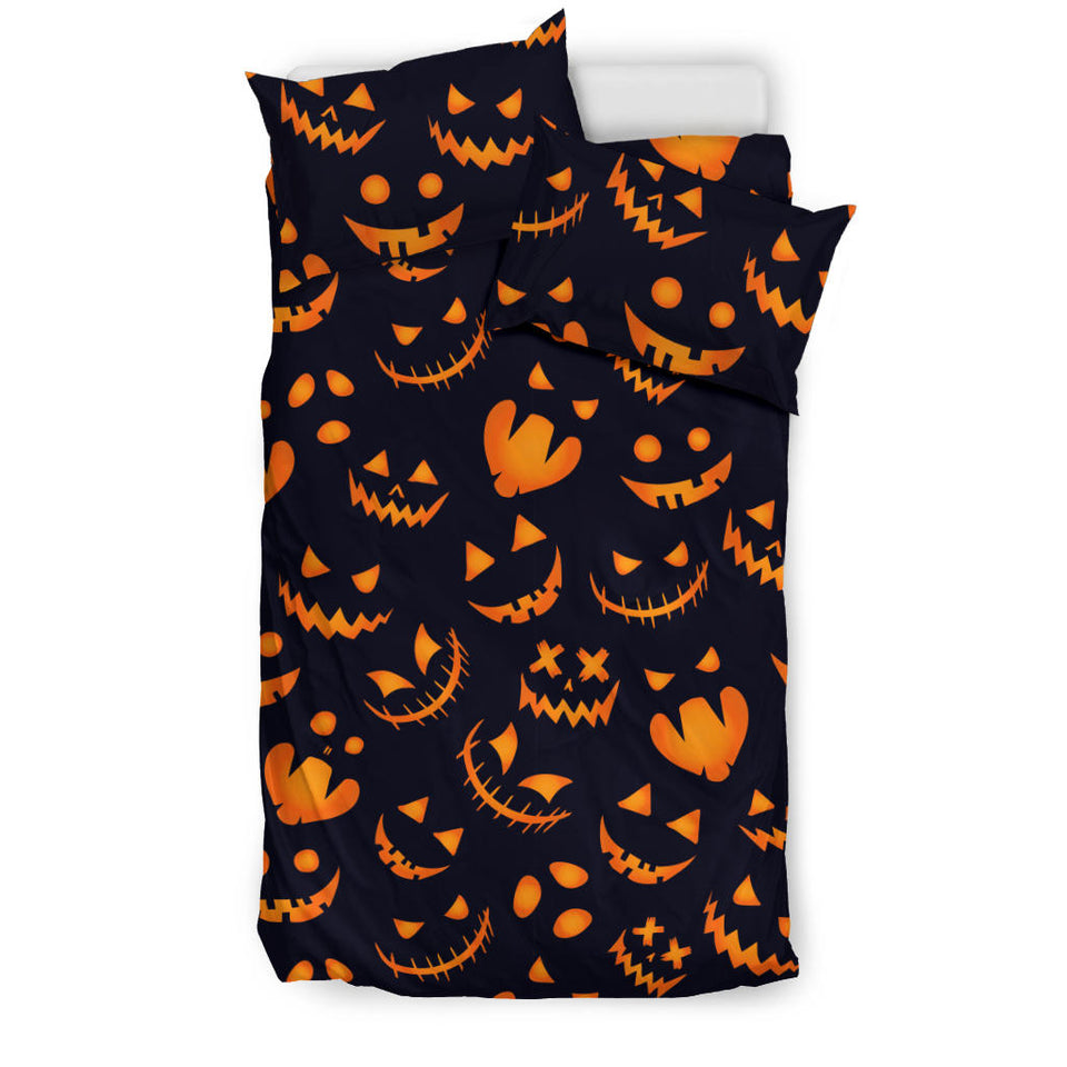 Halloween Pattern Pumpkin Background Bedding Set
