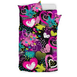 Heart Dot Wave Star Creative Design Pattern Bedding Set