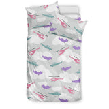 Helicopter Plane Pattern Bedding Set
