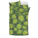 Hop Pattern Hop Cone Background Bedding Set