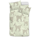 Little Young Goat Pattern Bedding Set