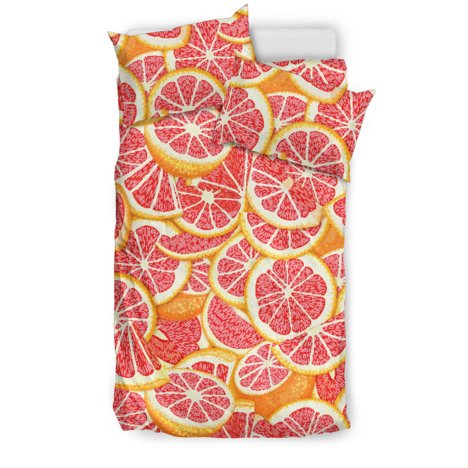 Tropical Grapefruit Pattern Bedding Set