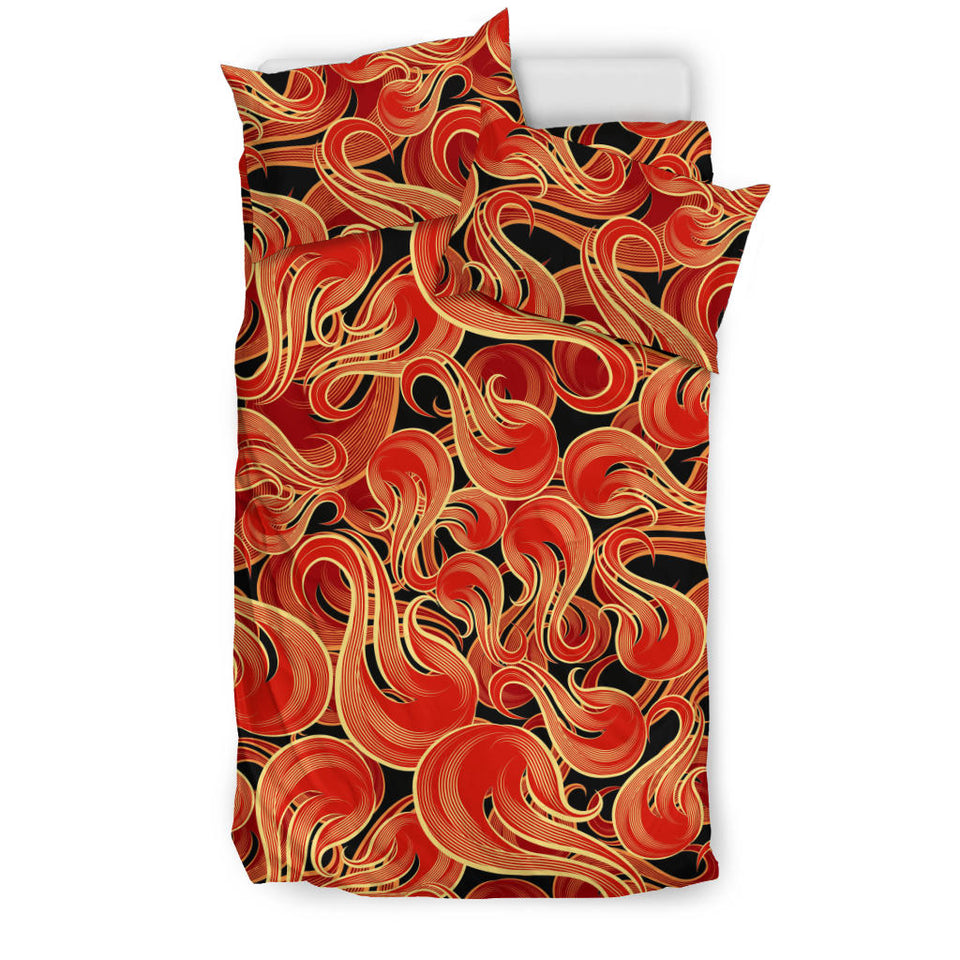 Fire Flame Pattern Bedding Set