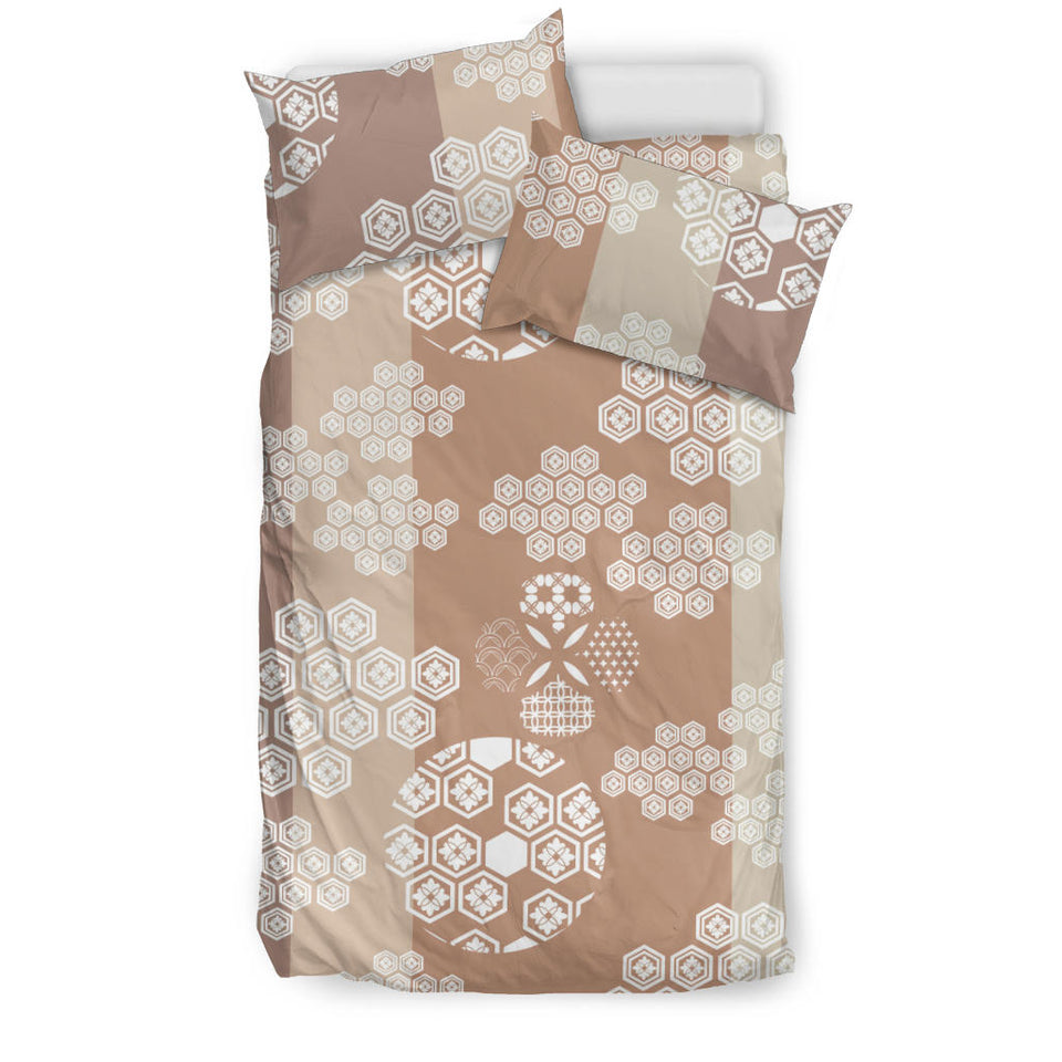 Beautiful Hexagon Japanese  Pattern Bedding Set