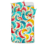 Colorful Moon Pattern Bedding Set