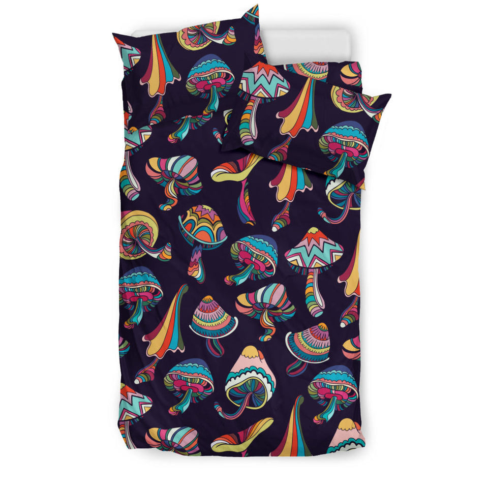 Colorful Mushroom Pattern Bedding Set