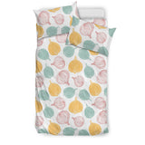 Colorful Onions White Background Bedding Set