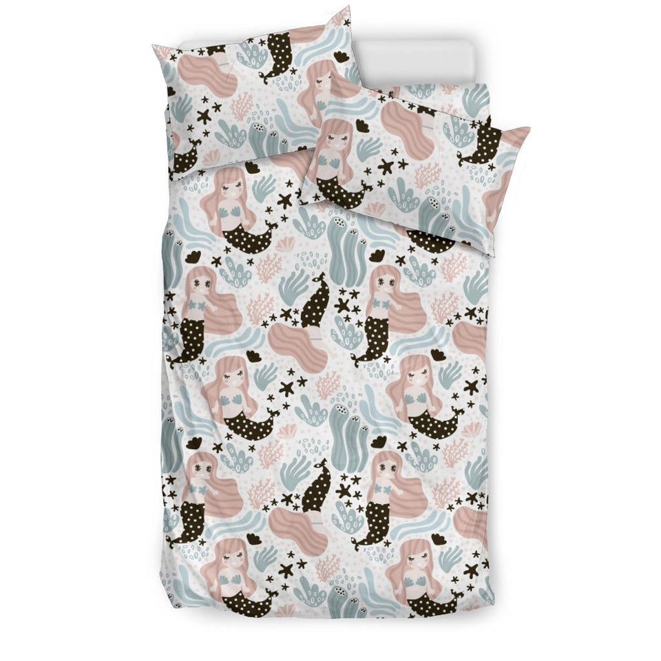 Cute Mermaid Pattern Bedding Set