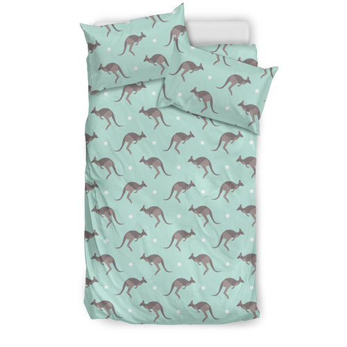 Kangaroo Pattern Background Bedding Set