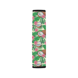 Coconut Pattern Print Design 01 Car Seat Belt Cover