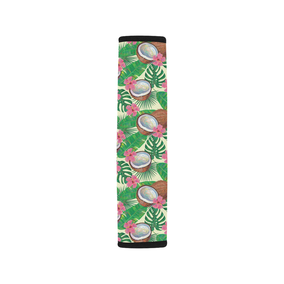 Coconut Pattern Print Design 01 Car Seat Belt Cover