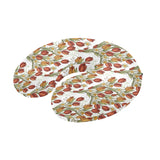 Red tulips and daffodils pattern U-Shaped Travel Neck Pillow