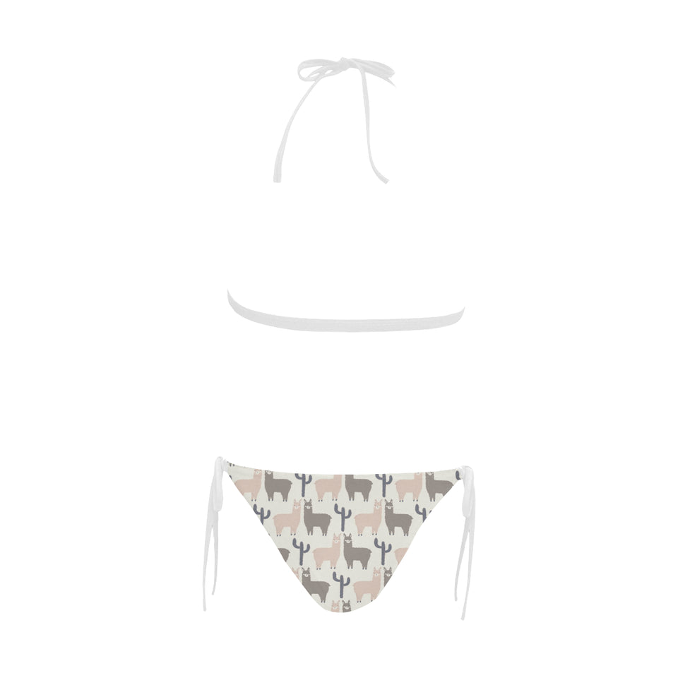 Llama Alpaca pattern Sexy Bikinis Two-Piece Swimsuits