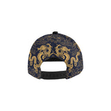 Gold dragon pattern All Over Print Snapback Cap