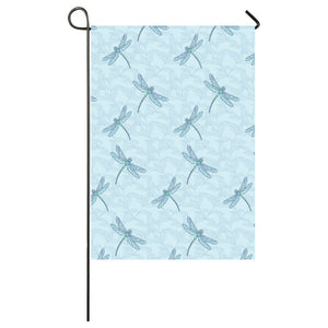 Dragonfly pattern blue background House Flag Garden Flag