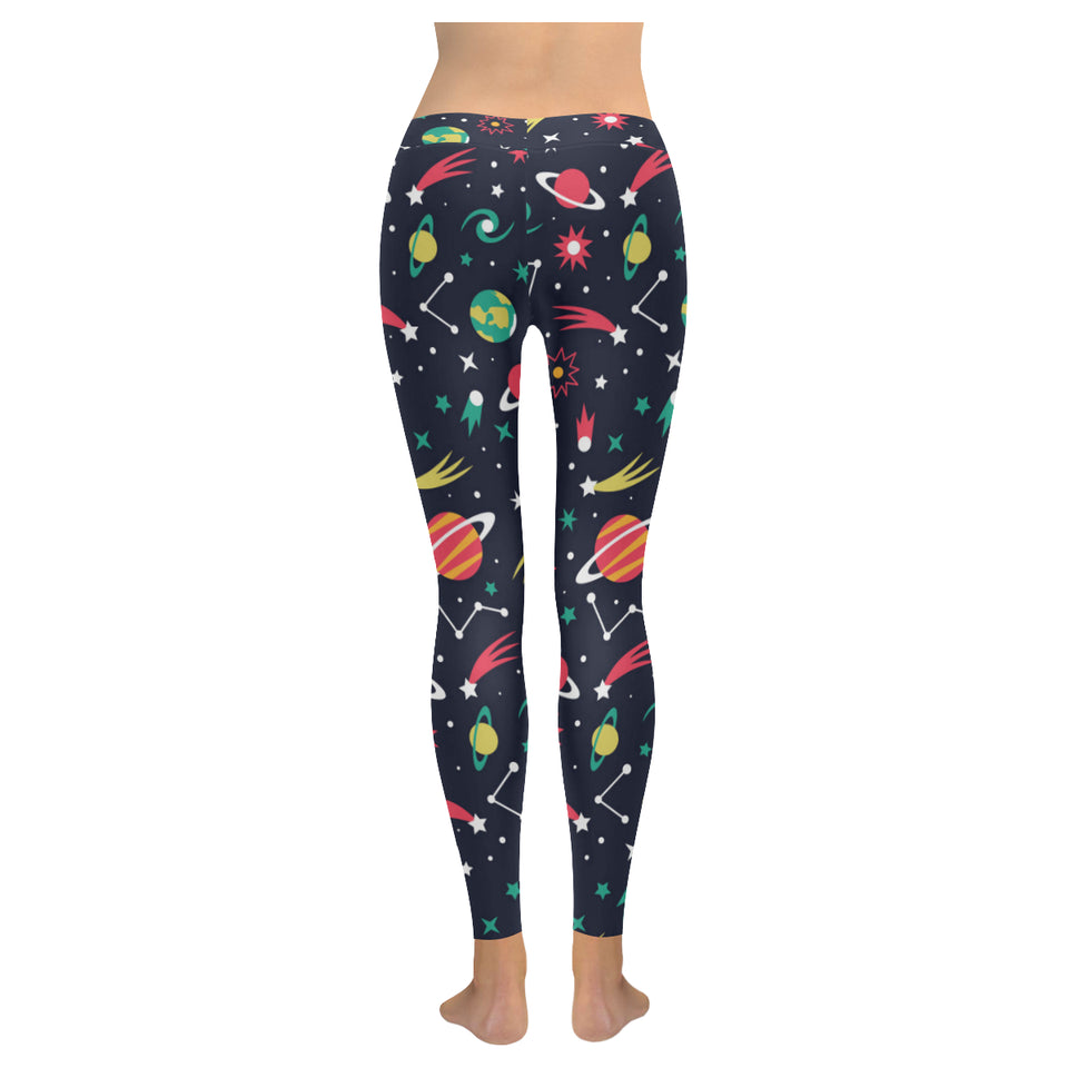 colorful space pattern planet star Women's Legging Fulfilled In US