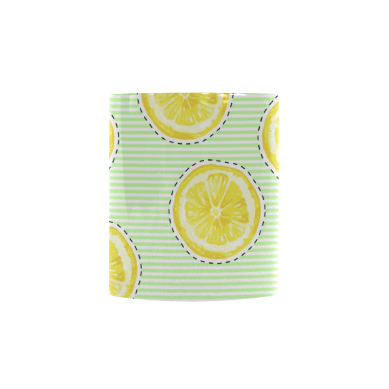 slice of lemon pattern Morphing Mug Heat Changing Mug