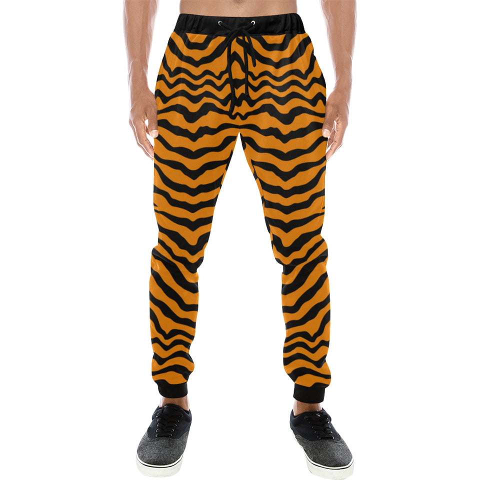 Bengal tigers skin print pattern Unisex Casual Sweatpants