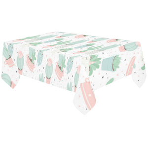 Pastel color cactus pattern Tablecloth