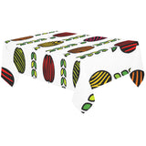 colorful apples leave zebra stripe Tablecloth