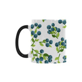 blueberry white background Morphing Mug Heat Changing Mug