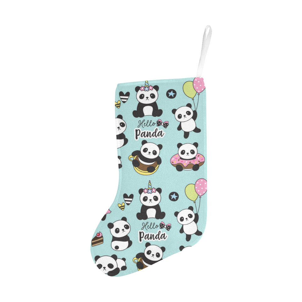 Cute baby panda pattern Christmas Stocking