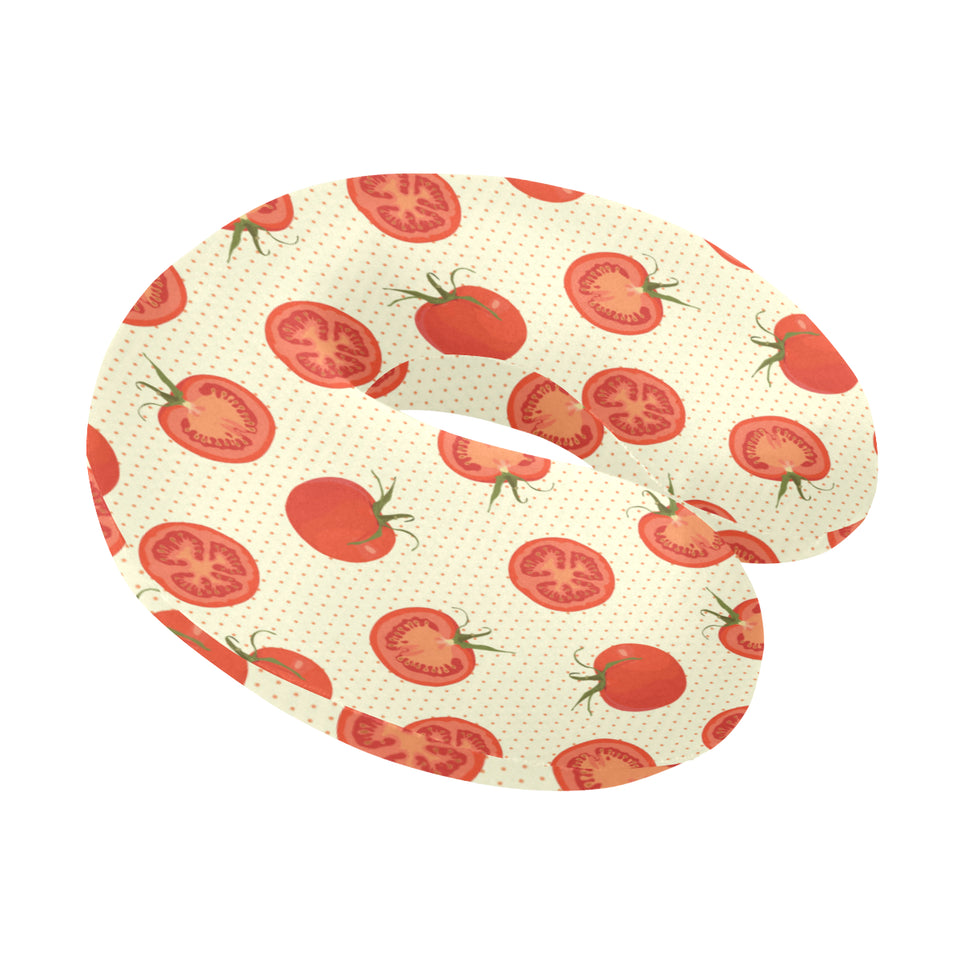 Tomato dot background U-Shaped Travel Neck Pillow