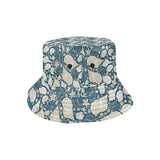Sea turtle Polynesian Tribal design pattern Unisex Bucket Hat