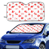 Canada Pattern Print Design 04 Car Sun Shade