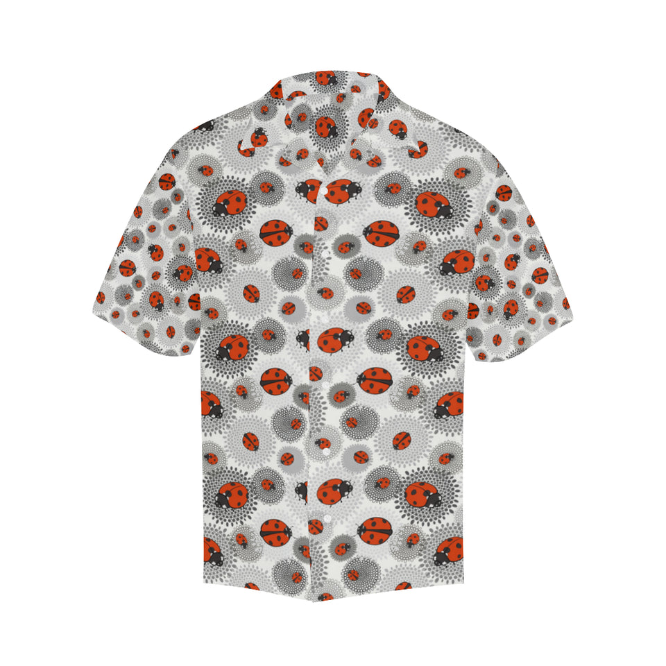 Ladybug Pattern Print Design 05 Men's All Over Print Hawaiian Shirt (Model T58)