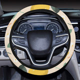 lemon flower leave pattern Car Steering Wheel Cover