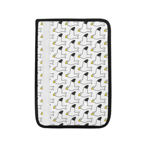 Seagull Pattern Print Design 05 Car Seat Belt Cover