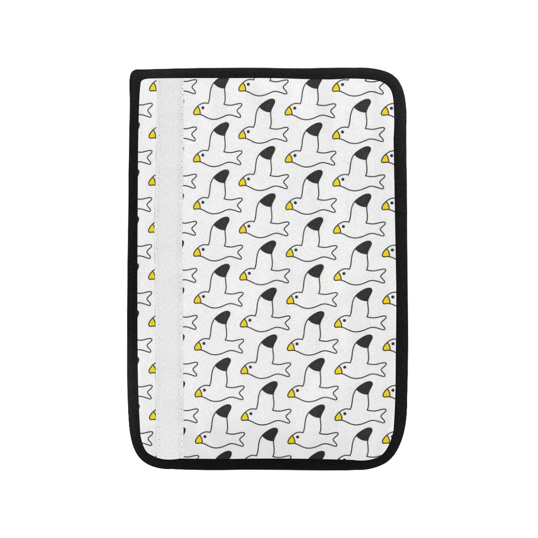 Seagull Pattern Print Design 05 Car Seat Belt Cover