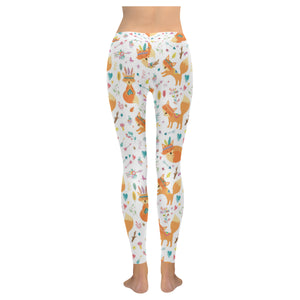 cute tribal fox pattern Women's Legging Fulfilled In US