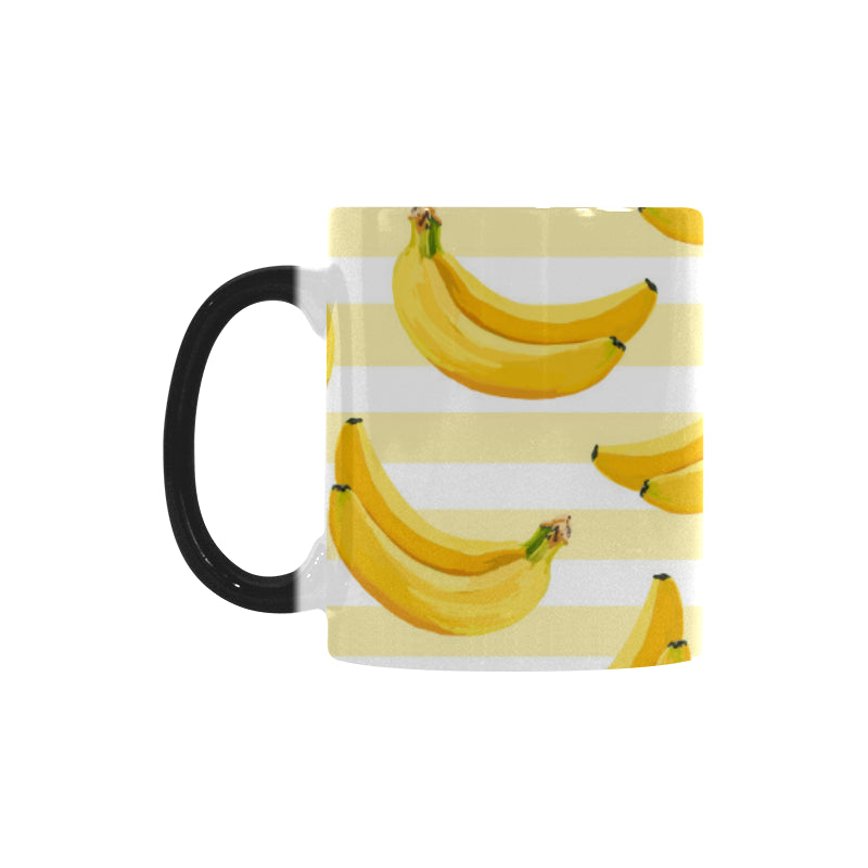 Banana pattern blackground Morphing Mug Heat Changing Mug