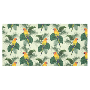 Beautiful parrot palm leaves pattern Tablecloth