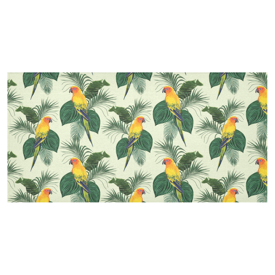 Beautiful parrot palm leaves pattern Tablecloth