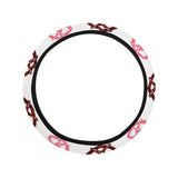 Pretzels Pattern Print Design 04 Car Steering Wheel Cover