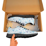 Blue Eiffel Tower Theme Pattern Print Design 01 Women's Sneaker Shoes