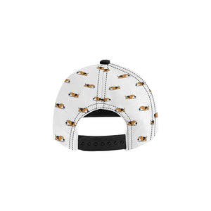 Cute beagle dog sleeping pattern All Over Print Snapback Cap