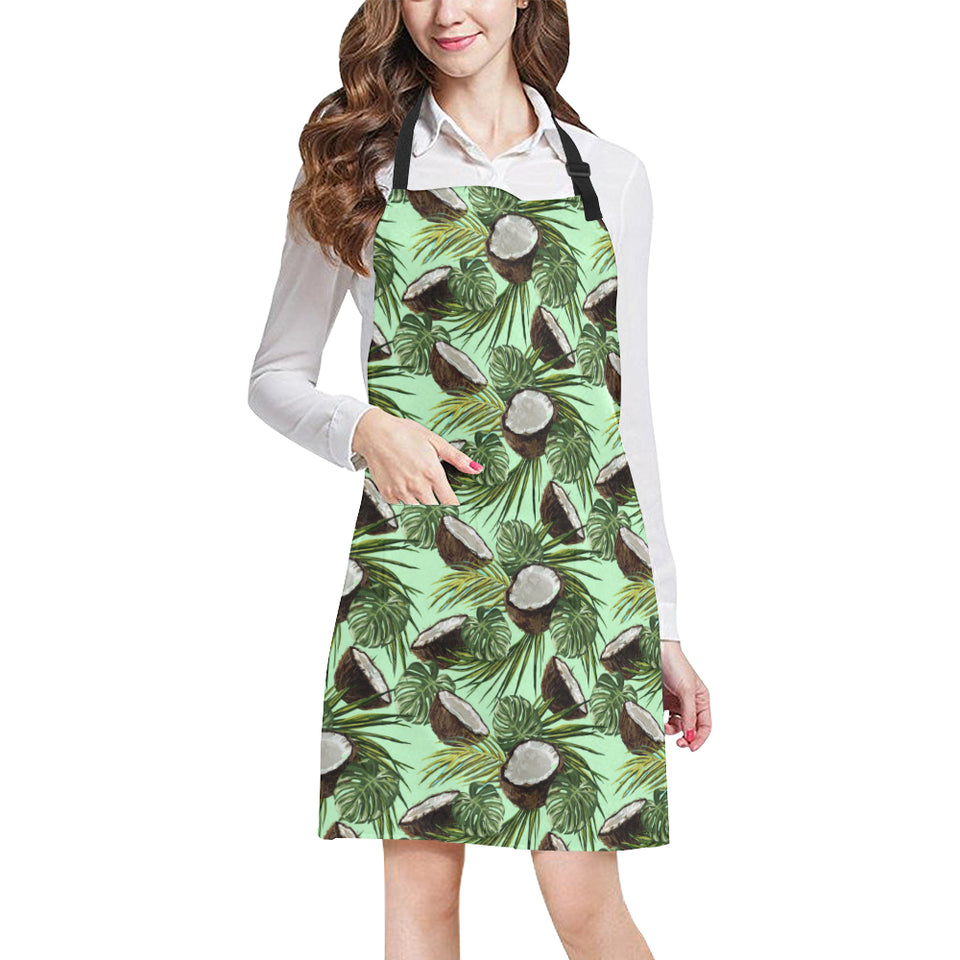 Coconut Pattern Print Design 02 All Over Print Adjustable Apron