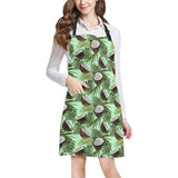 Coconut Pattern Print Design 02 All Over Print Adjustable Apron