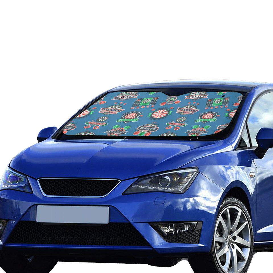 Darts Pattern Print Design 02 Car Sun Shade