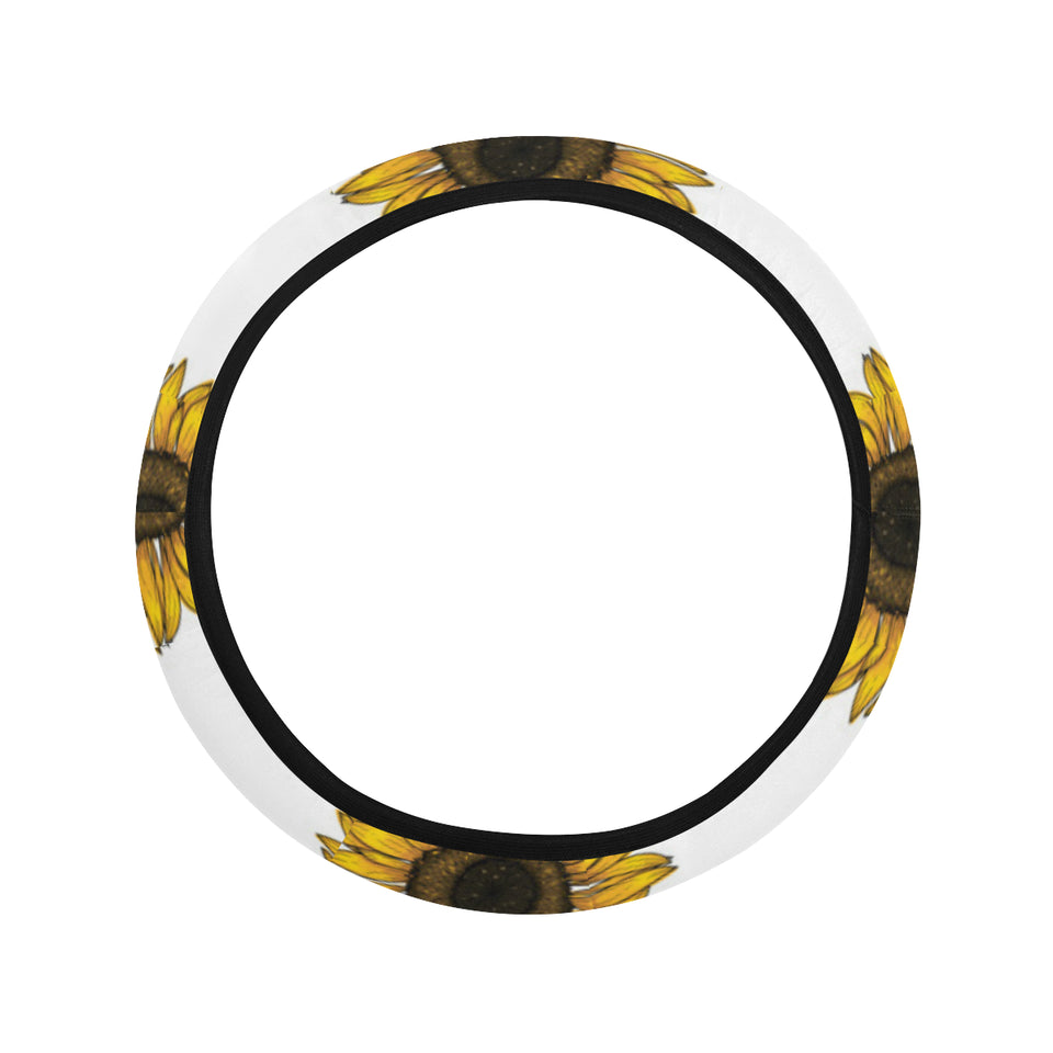 sunflowers design pattern Car Steering Wheel Cover