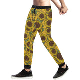 Sunflower pattern Unisex Casual Sweatpants