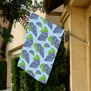 Watercolor grape pattern House Flag Garden Flag