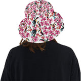 Toucan flower design pattern Unisex Bucket Hat