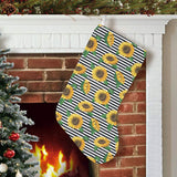 sunflowers ribbon background Christmas Stocking